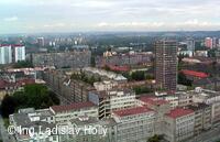 Nová radnice - pohled z vyhlídkové věže, Ostrava
