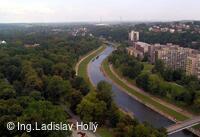 Nová radnice - pohled z vyhlídkové věže, Ostrava