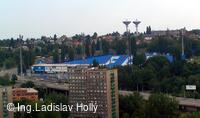Nová radnice - pohled z vyhlídkové věže, Bazaly, FC Baník, Ostrava