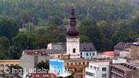 Nová radnice - pohled z vyhlídkové věže, kostel Sv. Václava, Ostrava