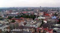 Nová radnice - pohled z vyhlídkové věže, Ostrava