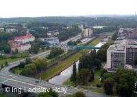 Nová radnice - pohled z vyhlídkové věže, Ostrava