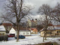 Bojkovice, město v zimě