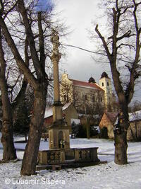Bojkovice, město v zimě