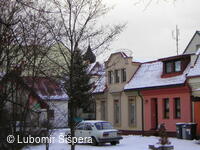 Bojkovice, město v zimě