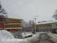 Bojkovice, město v zimě
