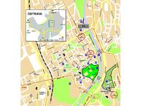Výstaviste Černá louka, Ostrava, příjezdová mapa