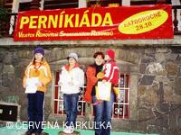 Perníkiáda 2009 - předání perníkijských medailí za Čapí stoj na jedné noze