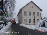Úklid sněhu na Hukvaldech