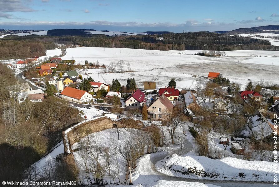 Podhradí u Třemošnice - pohled od Lichnice