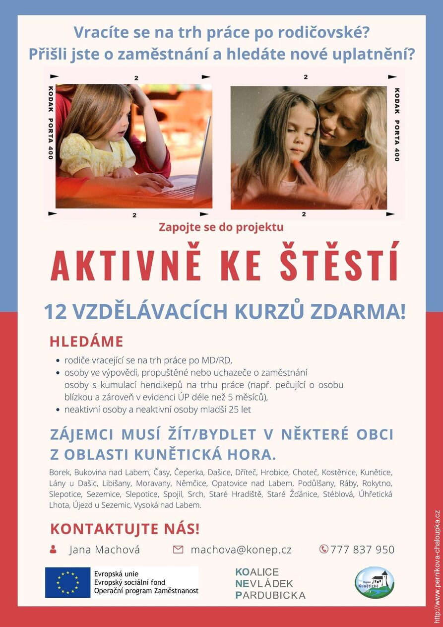 Aktivně ke Štěstí - další kolo kurzů