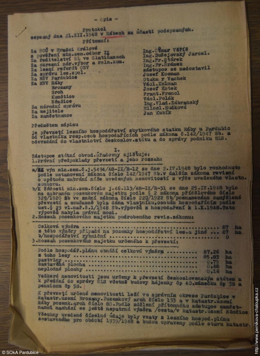 Protokol o převzetí znárodněného majetku