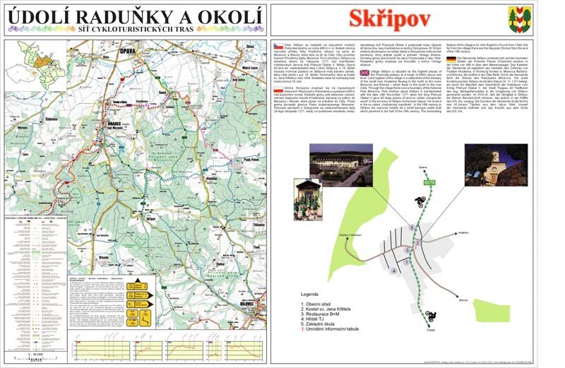Cyklotrasy v údolí Raduňky a okolí - Skřípov