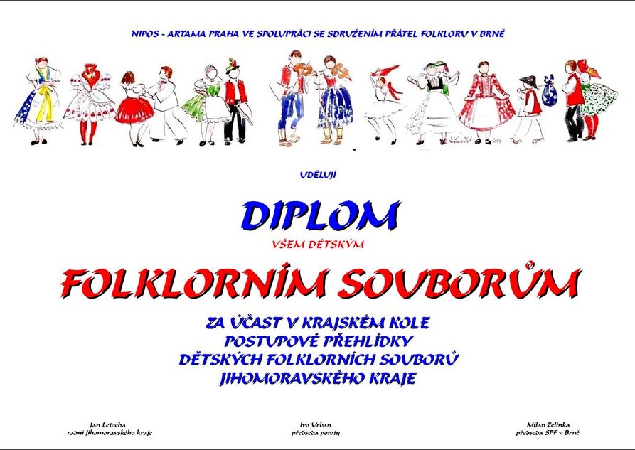diplom přehlídka JMK